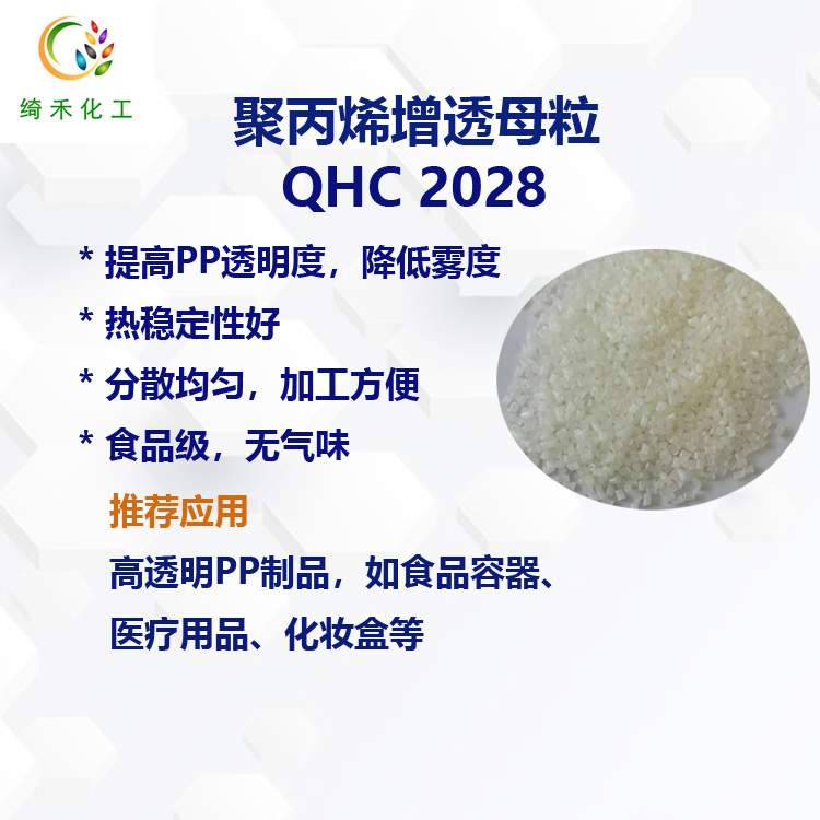 聚丙烯PP增透成核母粒 QHC 2028 食品医疗制品 透明增透母粒